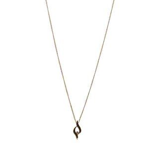 Vintage Gold Tone Necklace With Diamond Accent Pendant By Accents by Hallmark